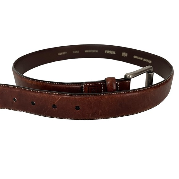 FOSSIL Brown Genuine Leather Belt Men's Size 90/36 MB350720136 Outdoors Work - Picture 2 of 12